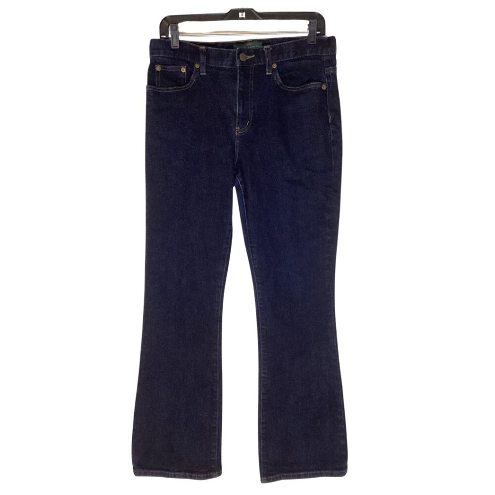 LRL Ralph Lauren Classic Bootcut Jeans Women’s 8 Blue Dark Wash Boot Cut